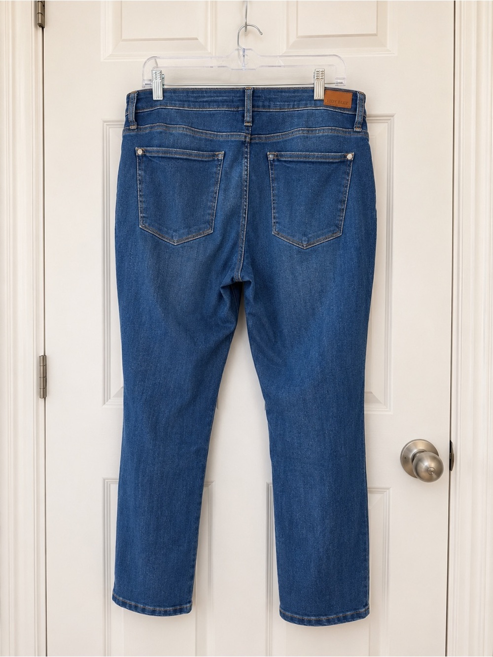 Judy Blue Straight Fit Jeans Dark Wash High Rise Size 15/32 Fits Womens 16 - Picture 2 of 6